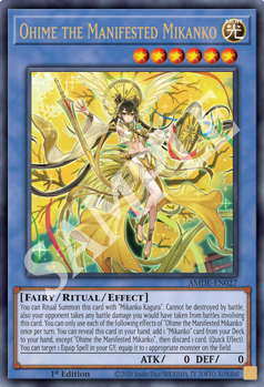 Novi Yu-Gi-Oh! proizvod: Amazing Defenders Ohime the Manifested Mikanko