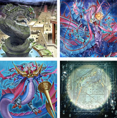 Ilustracije Atlantis i Daedalus karata iz seta Beyond the Brave