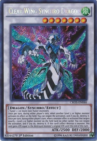 Clear Wing Synchro Dragon (CROS) kao Secret Rare