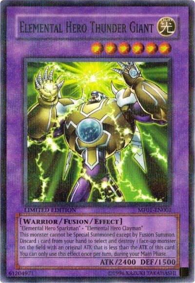 Elemental HERO Thunder Giant (MF01) kao Normal Parallel Rare v1