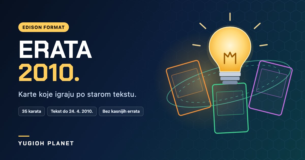 Edison format – funkcionalna erata