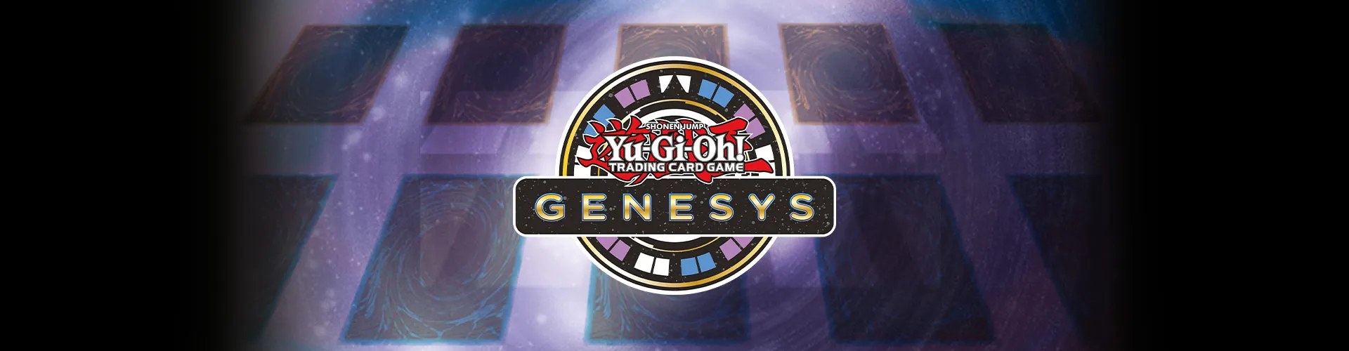 Službeni logo formata Yu-Gi-Oh! Genesys na igraćem polju