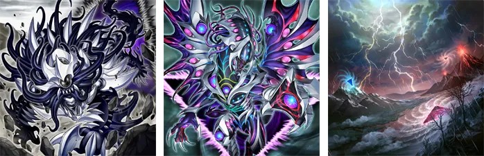 Ilustracije Trirealm Rift karata iz seta Glorious Victors