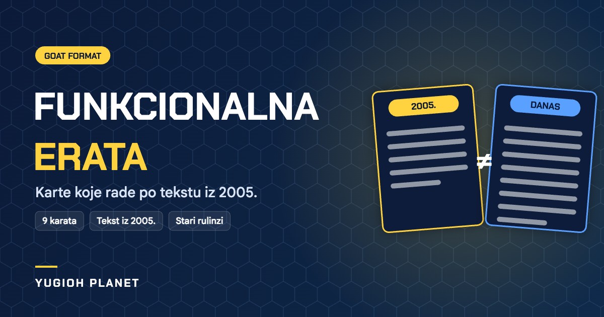 GOAT format – funkcionalna erata