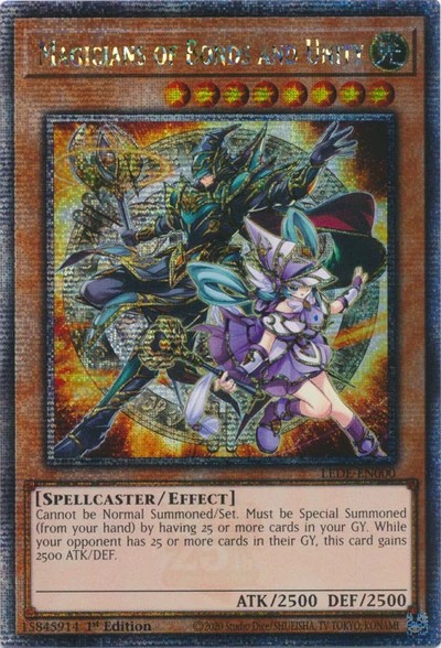 Magicians of Bonds and Unity (LEDE) kao Quarter Century Secret Rare (TCG)