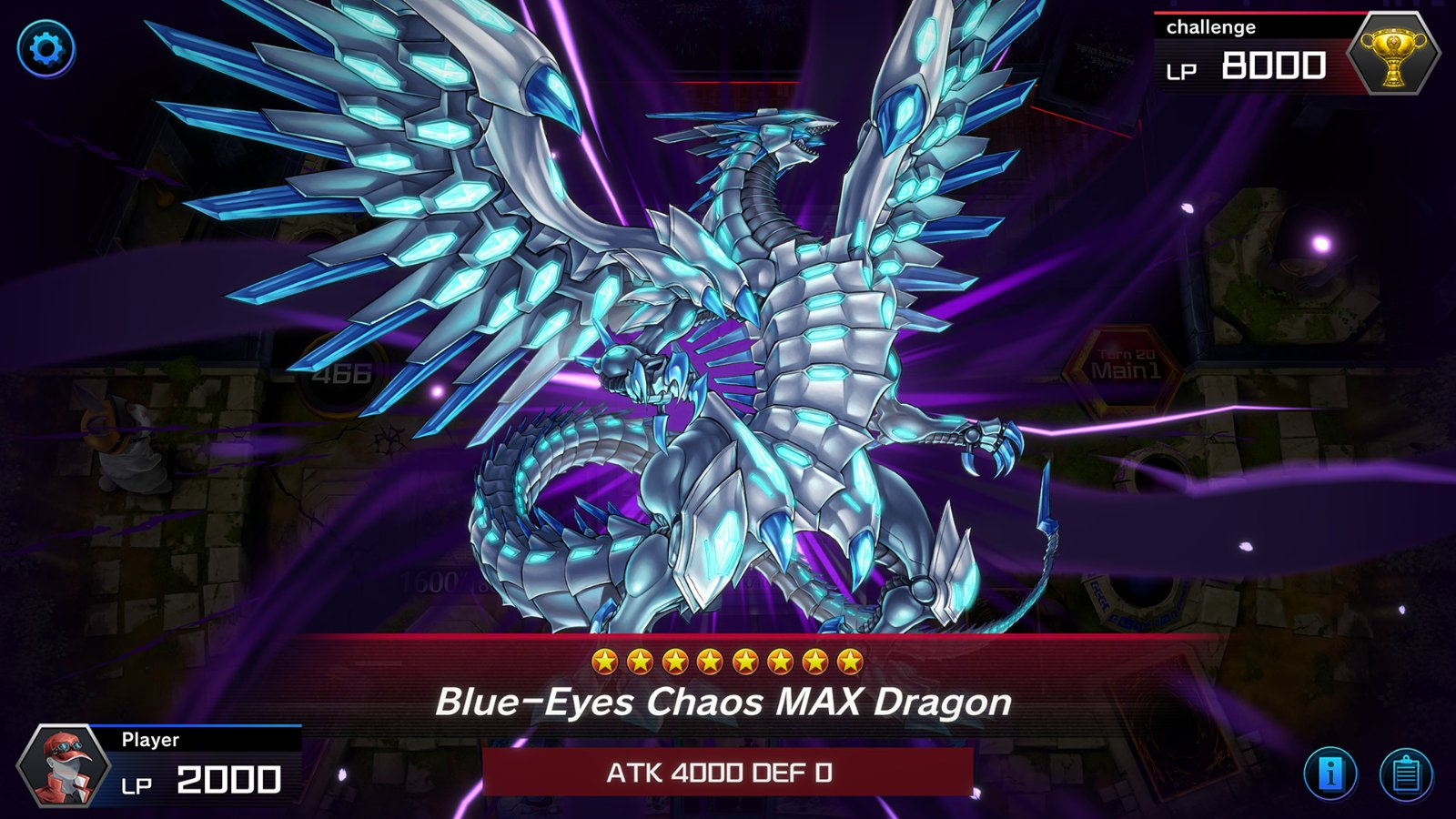 Blue-Eyes Chaos MAX Dragon u 3D animaciji