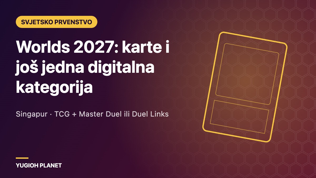 Svjetsko prvenstvo 2027.: uz karte smiješ igrati i Master Duel ili Duel Links